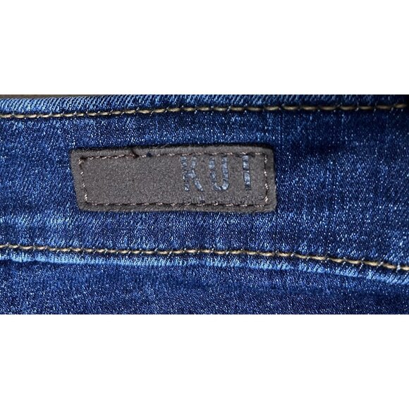 kut from the kloth Women’s Size 14 Jeans Crop Straight Blue Stretch Zipper - Picture 10 of 15